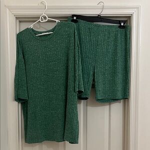 Ekouaer Sage Green Loungewear Set Size XL